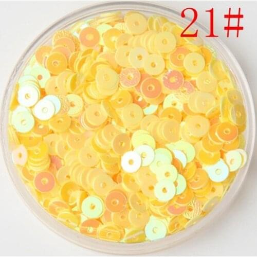 Freeshipping 4mm 3000pcs/lot Blue AB 21# Laser Round Spangle Sequins Flat Sew Paillettes For DIY Crafts Garment Accessories