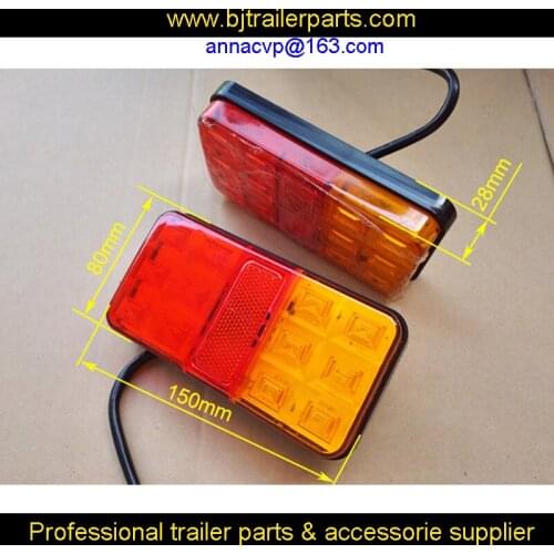 UNIT: PAIR 12V 12LED NEW BOAT TRUCK TRAILER STOP REAR TAIL BRAKE LIGHT INDICATOR LAMP Emark trailer parts