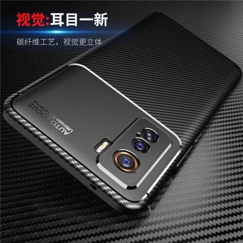 For VIVO Y20 Case Funda Rubber Carbon Fiber Silicone Protective Soft Shell Case For vivo Y20 Cover For VIVO Y20 case