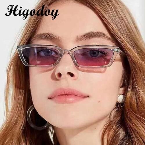 Higodoy Classic Cat Eye Sunglasses Women Retro Vintage Small Sunglass for Men Fashion Uv400 Plastic Sun Glasses Mirror Gafas