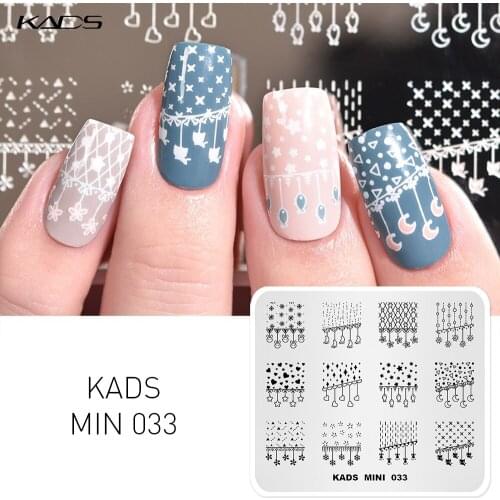 KADS Lovely Star Flower pattern stamping nail art Plates nail templates Image Template DIY Manicure Stencils Tools For printing