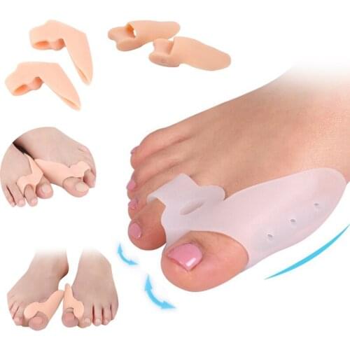 1-5Pair Silicone Hallux Valgus Corrector Thumb Bunion Big Toe Separator Orthopedic Finger Straightener Pedicure Foot Care Tool