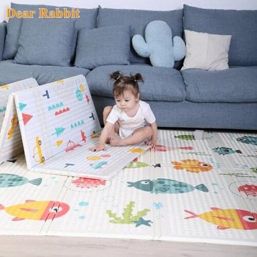 Large Size Foldable Cartoon Baby Play Mat Xpe Puzzle Childrens Mat Baby Climbing Pad Kids Rug Baby Games Mats Toys For Children