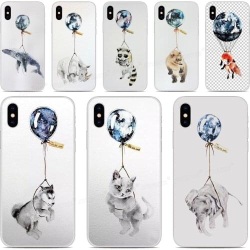 TPU Soft Silicone Animal and Balloon Phone Case For Sharp-Aquos R5G S2 R R3 V Zero 2 R2 Compact S3 High Sense 3 Lite Plus Cover