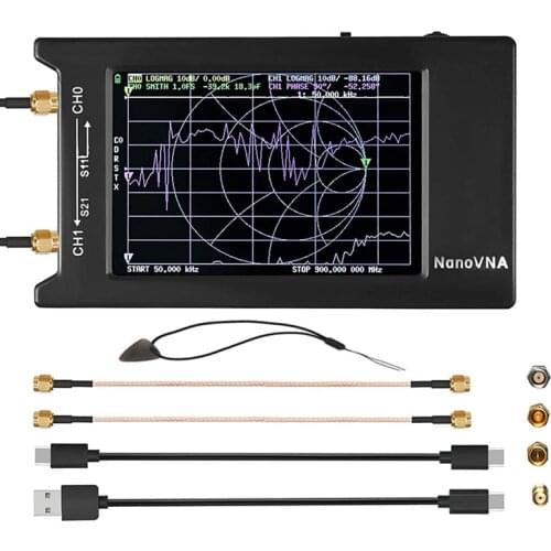 NanoVNA-H4 Vector Network Analyzer 10KHz-1.5GHz HF VHF UHF Antenna Analyzer Measuring,with LCD Press Screen Nano VNA