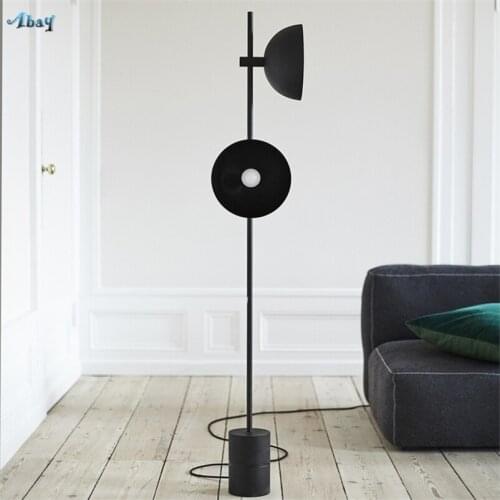 Danish Design Black Horn Floor Lamps Standing for Living Room Restaurant Industrial Model Room Minimalist Study Floor Lights