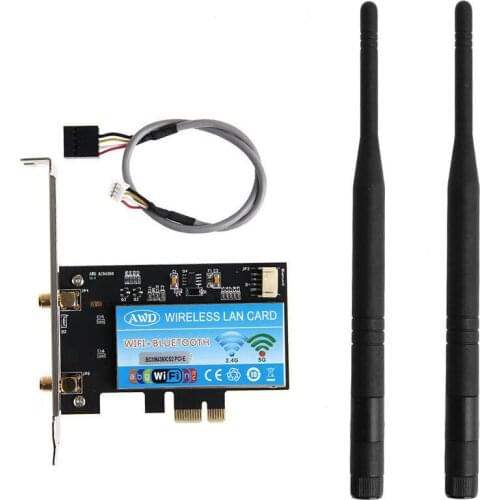 Desktop PCIe Adapter for broadcom BCM94360CS2 802.11ac Antenna Dual Band WiFi Wireless ac bluetooth 4.0 PCI-e