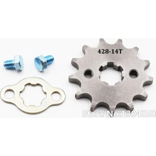 428 14 Tooth 14T Front Counter Engine Sprocket Gear Pit bike 110cc 125cc SDG SSR