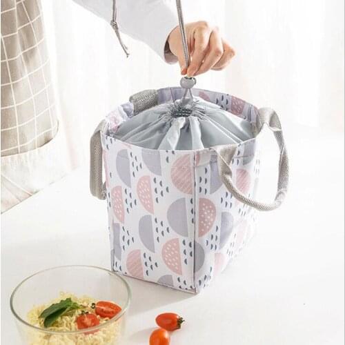 Portable Food Fresh Keep Lunch Cooler Bags New Waterproof Picnic Travel Storage Ice Pack Thermal Insulated Fashion Lunch Bags