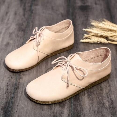 Tilocow Genuine Leather Womens Oxfords Shoes Zapatos Mujer Women Sneakers Women Walking Flats Shoes Woman Solid Casual Footwear