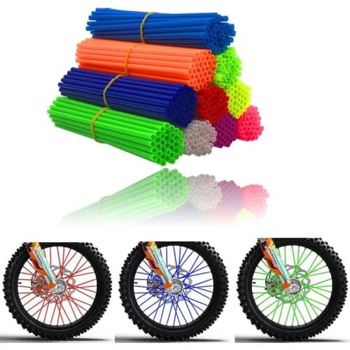 Universal Motocross Motorcycle Dirt Bike Enduro Off Road Wheel Rim Spoke Shrouds Skins Covers moto For KTM HONDA YAMAHA KAWASAKI