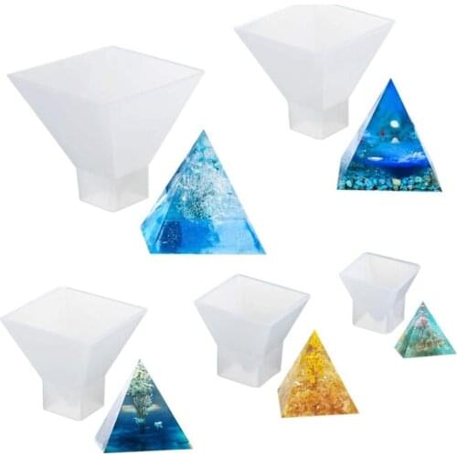 1PCS 5 Sizes Pyramid Jewelry Casting Molds Silicone Resin For DIY Jewelry Craft Making Polymer Clay Resin Casting