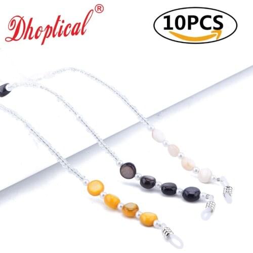 10pcs eyeglasses chain colorful glasses holder avoid glasse silp wholesale by dhoptical