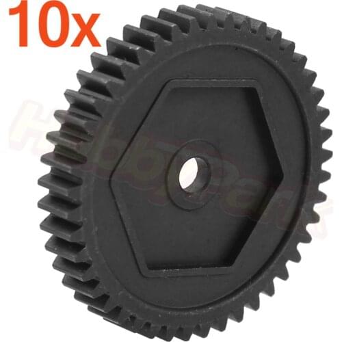 10Pcs Steel Metal 45T M0.8 Spur Gear Replacement of 8053 for Traxxas TRX4 TRX-4 RC Crawler Car Spare Parts