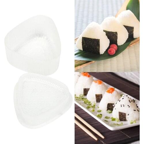 2Pcs/set Triangle Rice Ball Maker Sushi Onigiri Mold Food Press DIY Bento Tools Kitchen Accessories