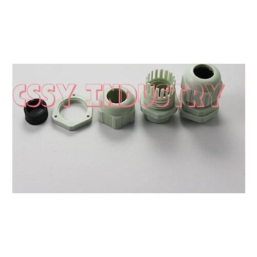 2017 freeshipping nylon cable glands PG7 PG9 water-proof connector white and black color