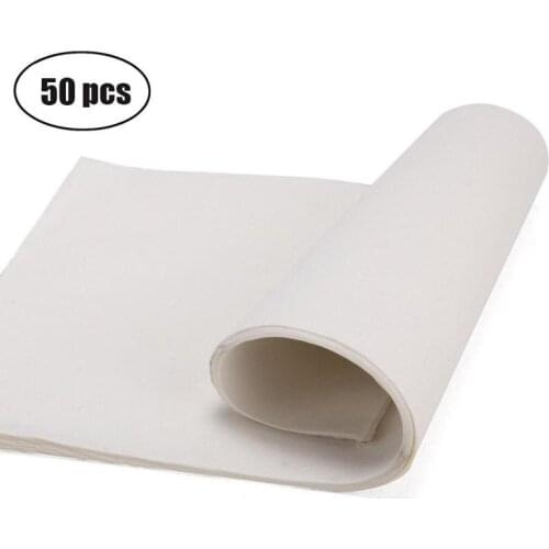 50 Sheets Chinese Calligraphy Brush Ink Writing Sumi Paper / Xuan Paper / Rice Paper Chinese Calligraphy Brush Writing Sumi Set