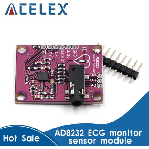 AD8232 ECG Physiological Measurement Heart Pulse ECG Monitor Sensor Module Single Lead Heart Rate Monitor Diy Kit for Arduino