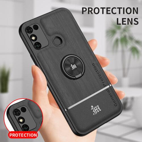 Wood TPU Case For OPPO A52 A72 A92 A92S A8 A53 Shockproof Magnet Silicone Cover Case For OPPO Realme C15 C12 Reno 4 3 Pro V5