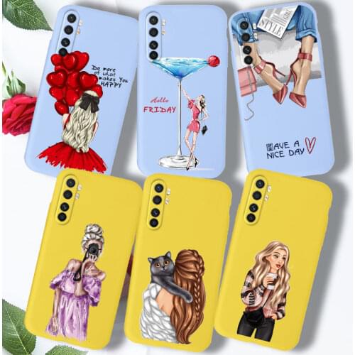 For Xiaomi Redmi Note 9 Pro 9S 9T 9A 9C 9 A Mi Note 10 Lite Pro Case Cover Silicone Soft TPU For Xiomi Redmi9C Case Fashion Girl