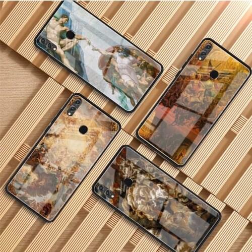 Palace versailles Creation Adam Great Aesthetic Art DIY Tempered Glass Phone Case For Huawei P20 P30 P40 Lite PRO Mate 20 30