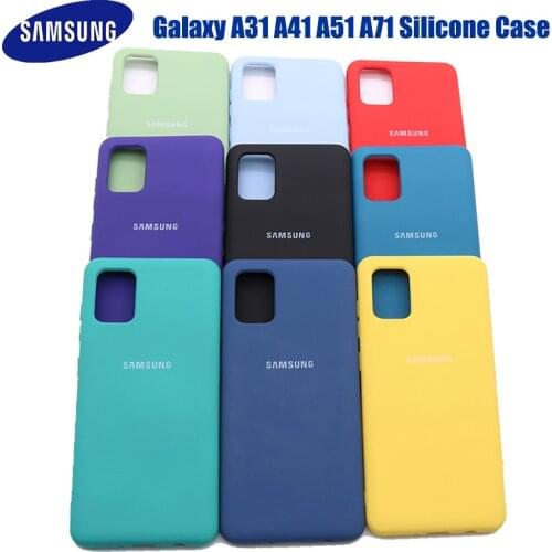 Samsung Galaxy A51 A71 Liquid Silicone Case Soft Silky Shell Cover Galaxy A41 A31 High Quality Soft-Touch Back Protective