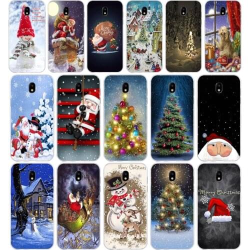 97SD New Year Snowman Colorful Soft Silicone Tpu Cover phone Case for Samsung j3 j5 j7 2015 2016 17 j2 prime j6 Plus 2018