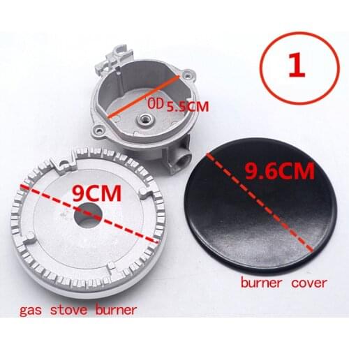 Stove oven cooker gas hob burner flame cap burner covers gas burner caps gas cooker with base burner cap set gas burner parts