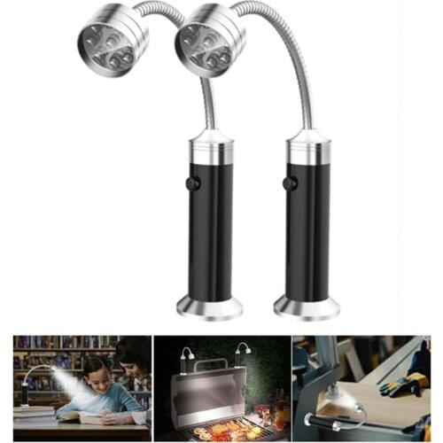 BBQ Lights 9 LED Super Bright Aluminum Alloy 360 Degree Rotation Magnetic Base Barbecue Lamps for Camping