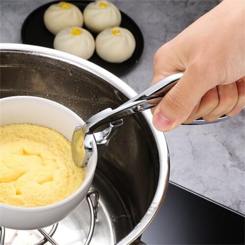 Hot Bowl Holder Dish Clamp Pot Pan Gripper Clip Hot Dish Plate Bowl Clip Retriever Tongs Stainless Steel Kitchen Tool #T2P