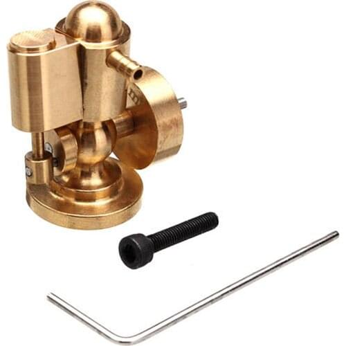 Microcosm Live Mini Single Cylinder Pure Copper Steam Engine Model Building Kits Toy Gift for Engine Power On Ship Model