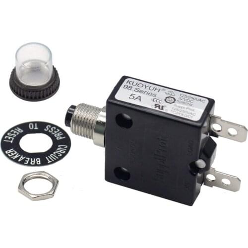 KUOYUH 98-5A automatic reset miniature circuit breaker push button reset overload protector