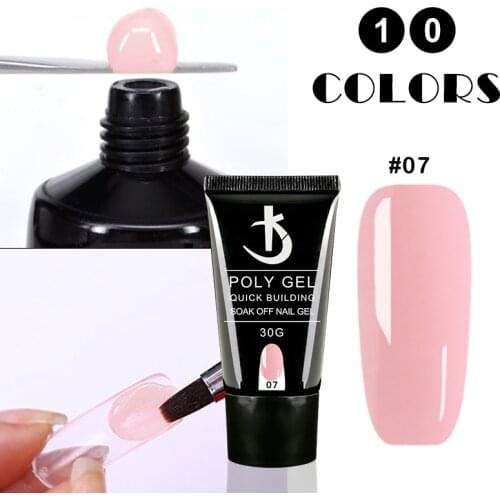 KODI Latest Poly Nail Gel 30ml Semi-permanent Gel for Extension 10Colors Acrylic Gel Nail Polish Manicure Hybrid Builder Gellac