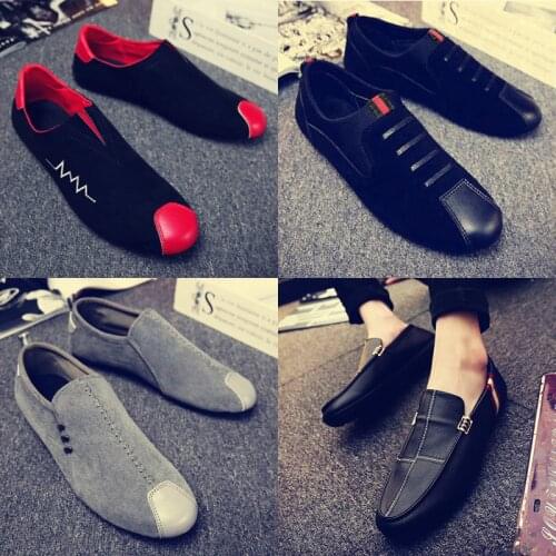 Autumn 2018 New Peas Shoes Mens Lazy Social Guys Wild Shoes Casual Mens Shoes