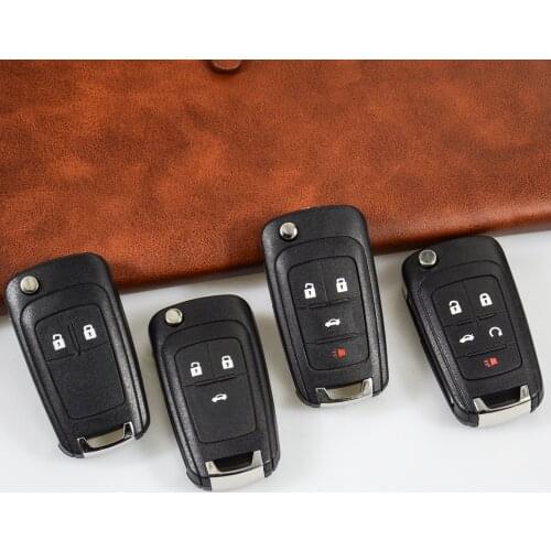 OkeyTech 2 3 4 5 Button HU100 Blade Remote Car Key Shell Folding Folding Switchblade for VAUXHALL Opel Insignia Astra J Zafira