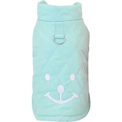 1pcs Pet Autumn Winter Sleeveless Clothes Thickening Jacket Solid-colored Cotton-padded Vest Small Medium Dogs