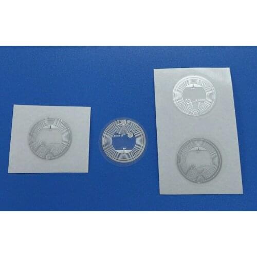 PVC Wet Inlay NFC stickers support all NFC phones NFC Label/Sticker/Tag 13.56MHZ for android smartphones 23mm