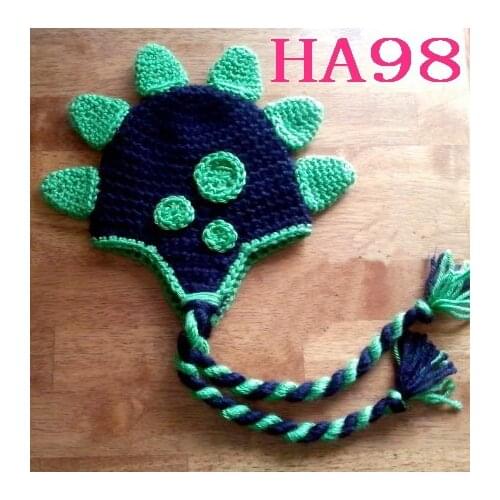 Cartoon dinosaur hat Baby Hat Toddler Kids Caps Accessories Kids Newborn Knitted Cap Crochet Children Beanies Boys Girls Hats