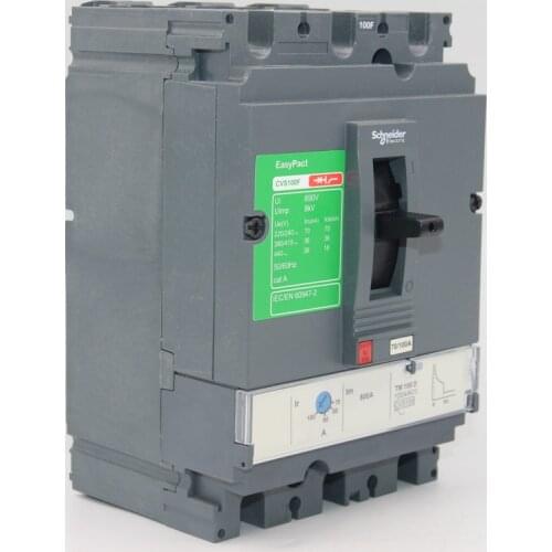 Schneider electric Molded-Case Circuit Breakers Switch MCCB CVS100F 3P TMD16A-100A LV510330-LV510337