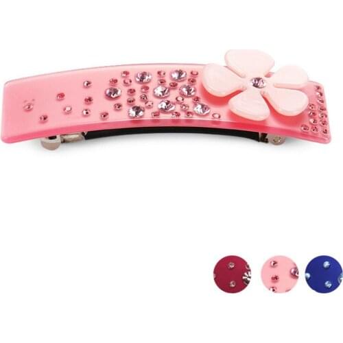 New Hair Clip Barrette - Flower Hair Accessory for Women Girl Fashion Hair Ornament Jewelry for Tiara Bridal Prom Wear Daily