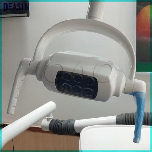 1PCS Good price shadowless operation dental 6 LED lamp oral light for dental unit with sensor manual switch