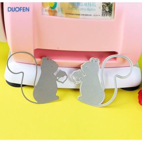 1pc squirrel stencil metal Cutting dies for DIY papercraft projects Scrapbook Paper Album greeting cards paper works decoration