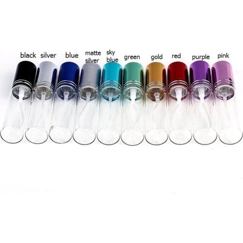 10ml Metal Empty Glass Perfume Refillable Bottle Spray Perfume Atomizers Bottles Free Shipping 10 Colors WB1944