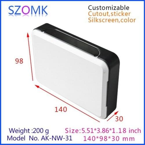 10pcs a lot Plastic Wifi Router Enclosure Shalastic connecting box abs material usb and connector network shell 140*98*30mm