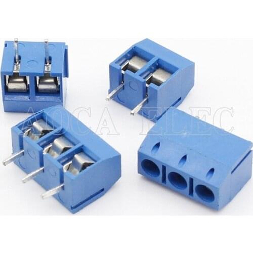 20pcs KF301-2P/KF301-3P KF301-5.0-2P KF301-5.0-3P KF301 5.08mm Plug-in Screw Connector