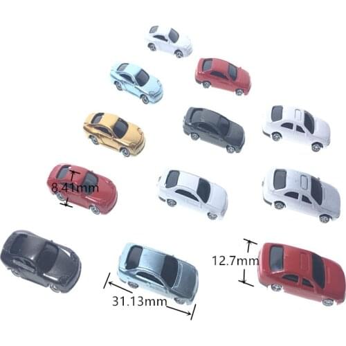 30PCS MIXED N SCALE TRAINS MODEL RAILROAD LAYOUT CAR 1:150