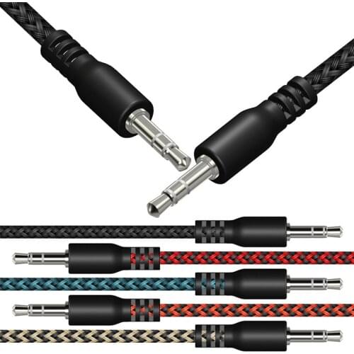 Jack 3.5 Audio Cable 3.5mm Speaker Line Aux Cable for iPhone 6 Samsung galaxy s8 Car Headphone Xiaomi 500pcs/lot