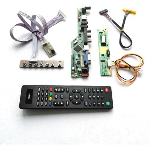 For LP171WP4-TLB1/TLB3 LCD display panel 1CCFL 30Pin LVDS Remote+Inverter+keyboard VGA AV USB RF T.V56 controller board Kit