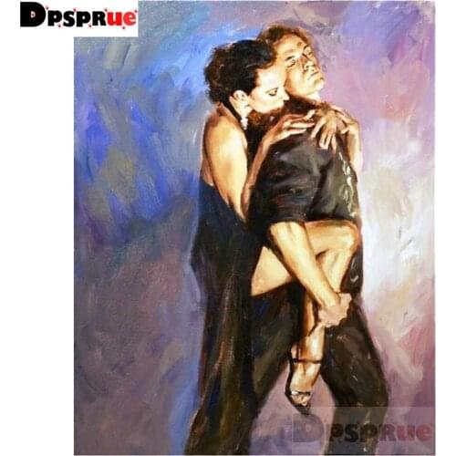 Dpsprue Diy 5d diamond painting Cross stitch Dance Diamond mosaic home decoration embroidery pattern handmade Friend gift DK13
