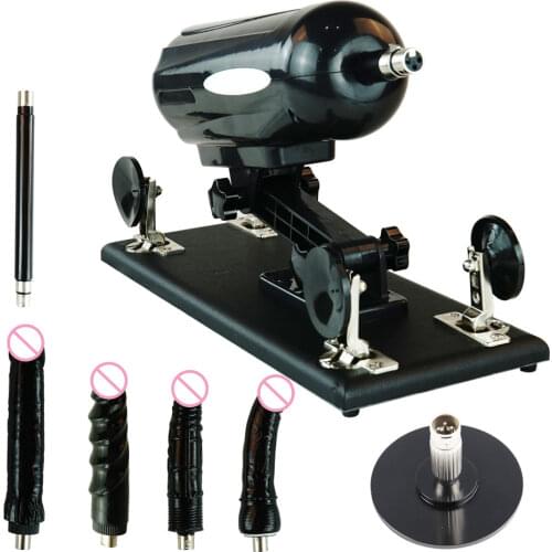 FREDORCH Updated version Sex Machine Gun Black Dildo, Automatic Sex Machines for women, love machine with 3XLR Suction Cup